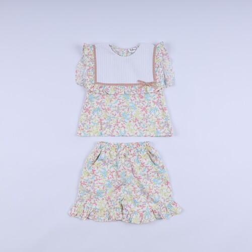 Girl Yellow Floral 2-piece Set - BB3370